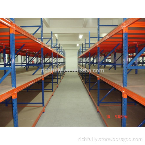 New product WIDER 3-4 posts heavy duty shelving warehouse rack with wooden board